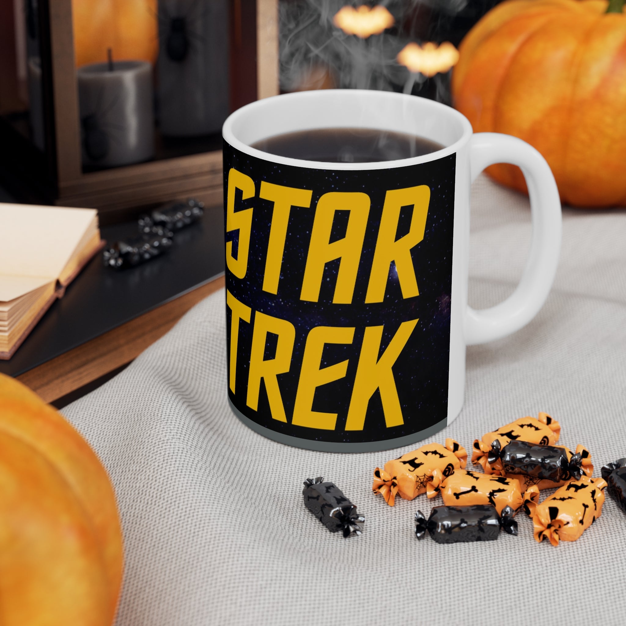 Star Trek Collection- USS Enterprise White Ceramic Mug - Creations by Chris and Carlos